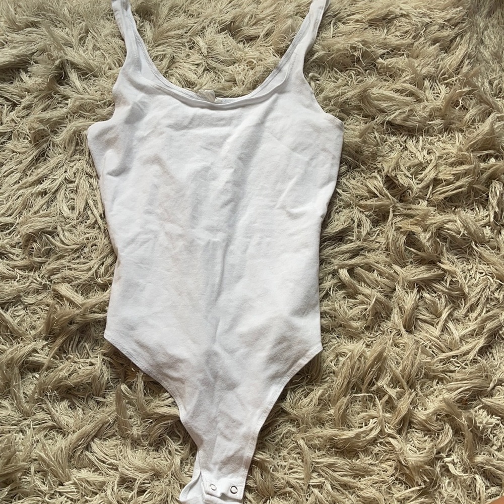 white garage bodysuit